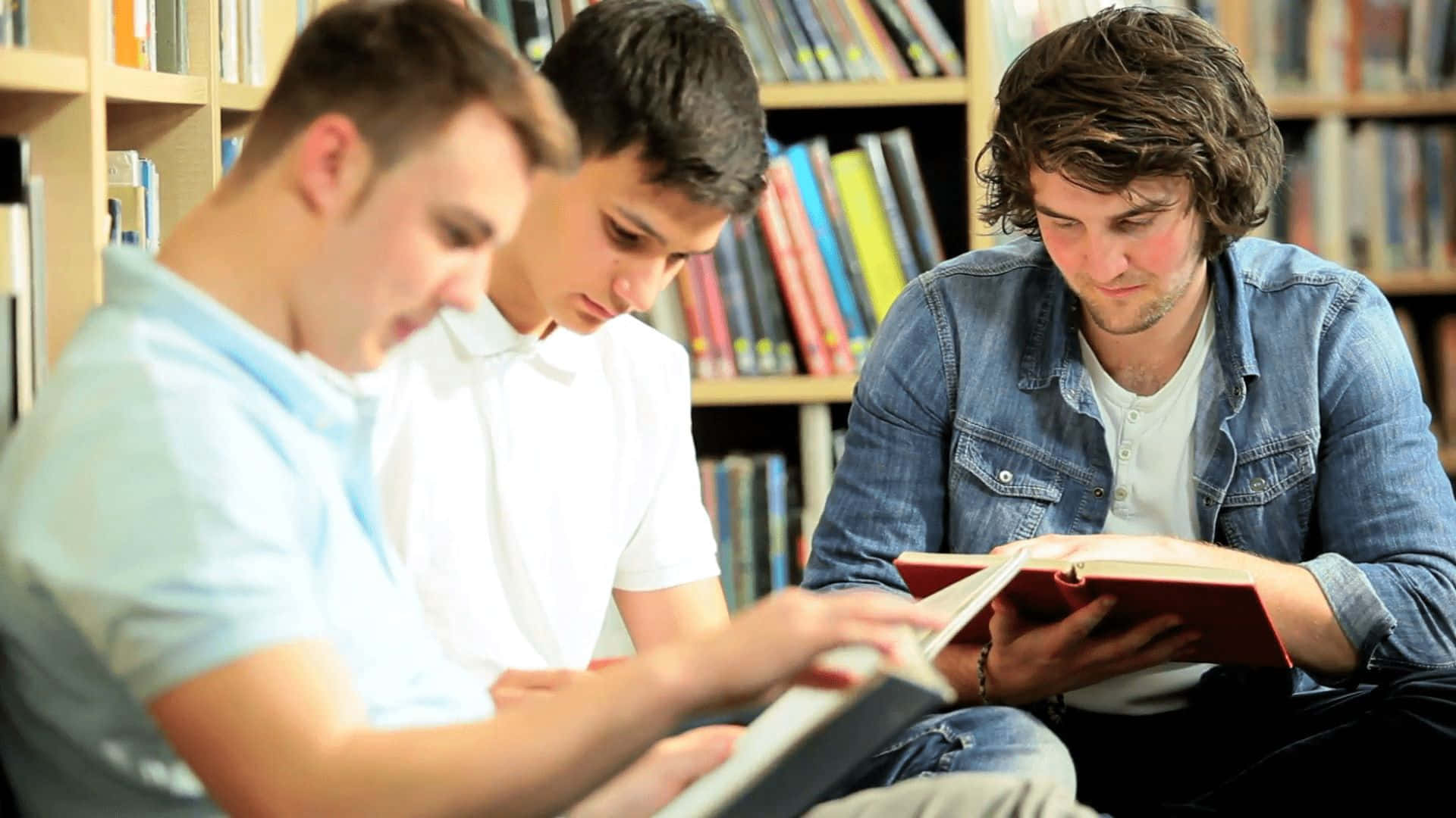 Students Studying Together Library.jpg Background