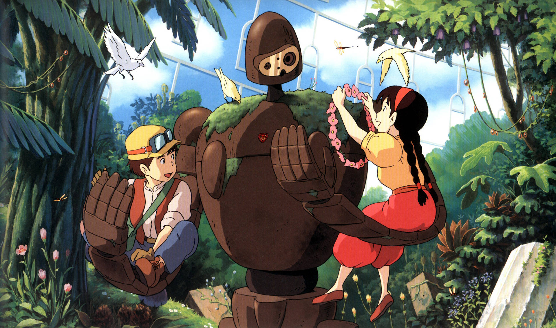 Studio Ghibli Desktop Laputan Robot Background