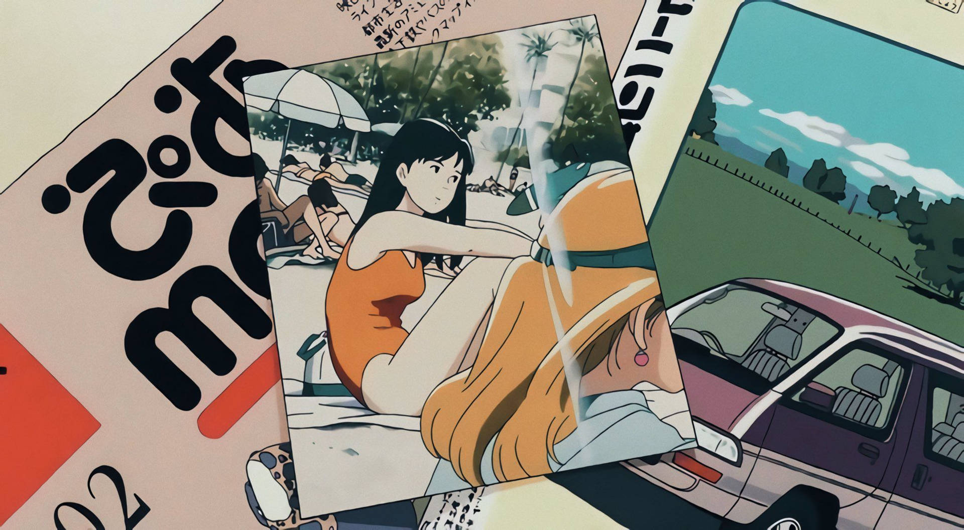Studio Ghibli Desktop Rikako Swimsuit Background