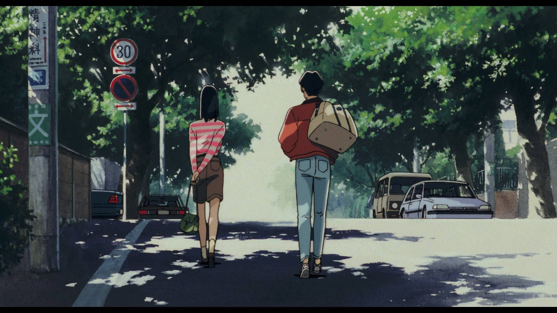 Studio Ghibli Desktop Road Walk Background