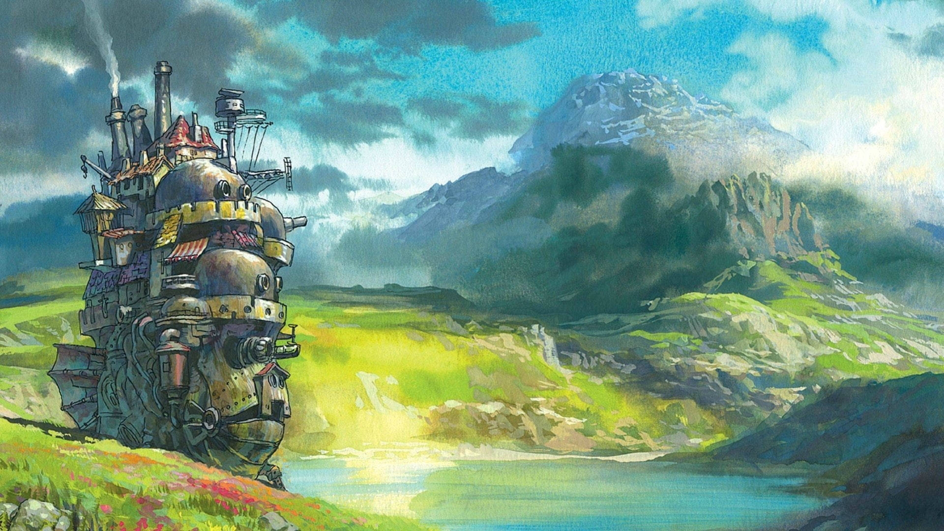 Studio Ghibli Scenery Howl’s Moving Castle Background