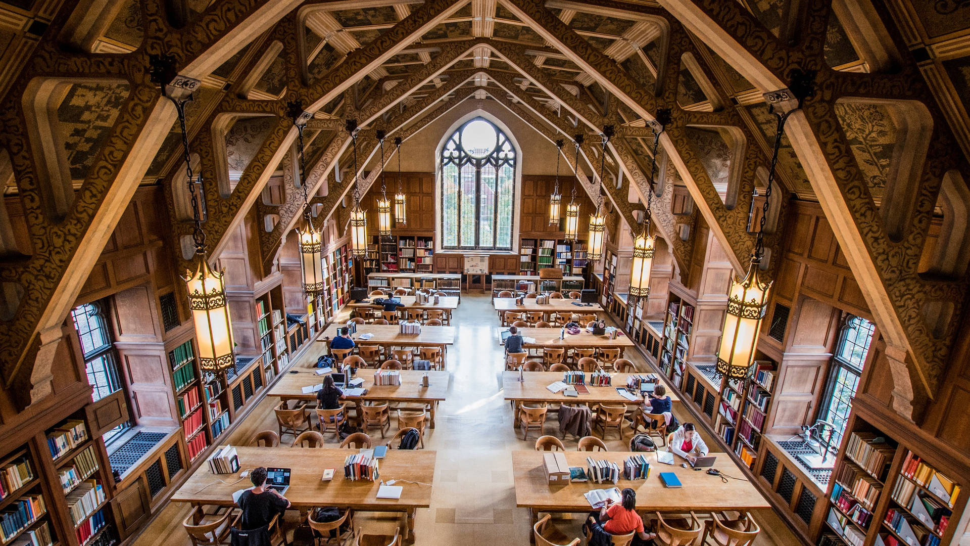 Study Hall At The University Of Chicago Background