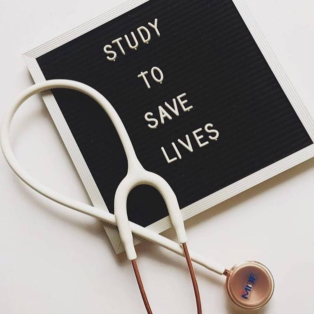 Study Save Lives Medical Motivation Poster Background