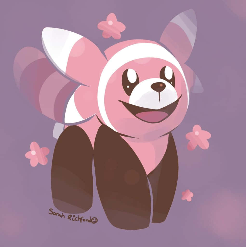 Stufful, The Flailing Pokémon In Natural Habitat Background