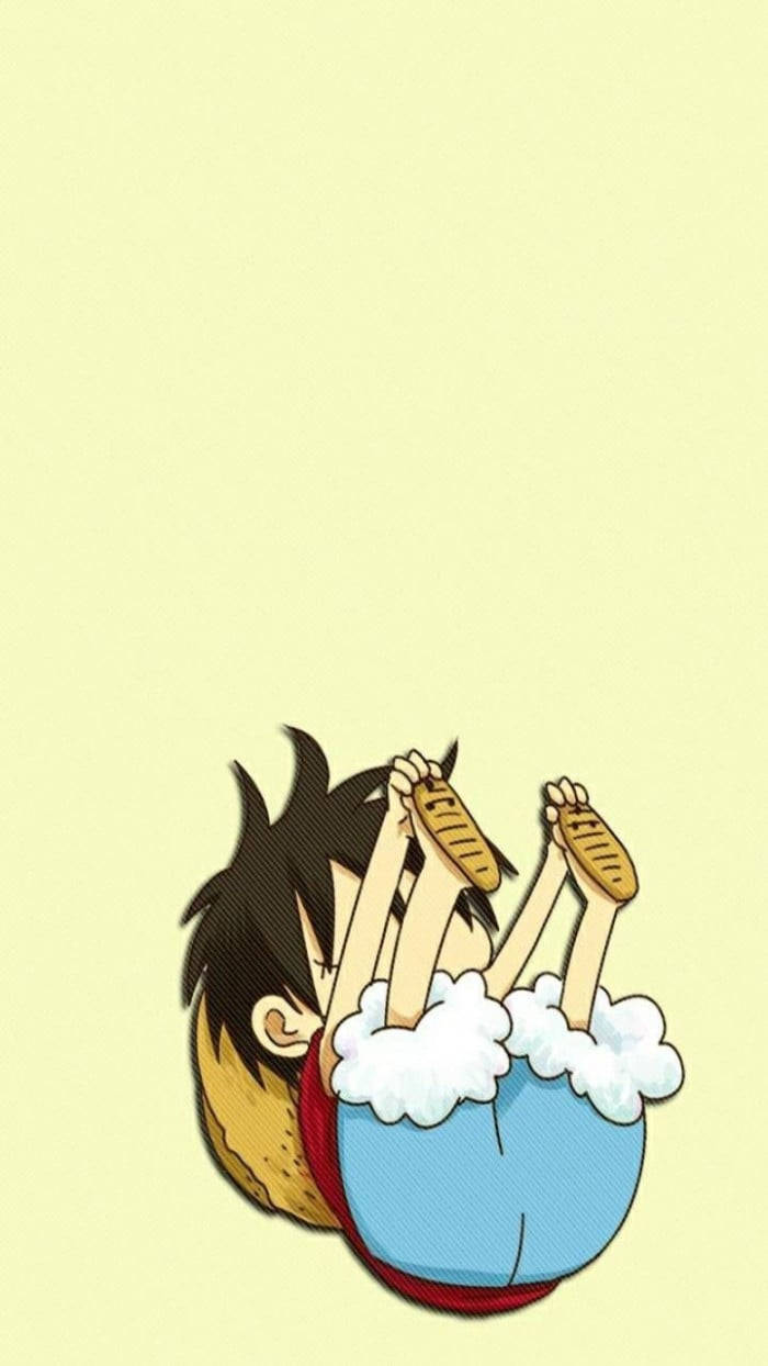 Stumbled Luffy Funny Background