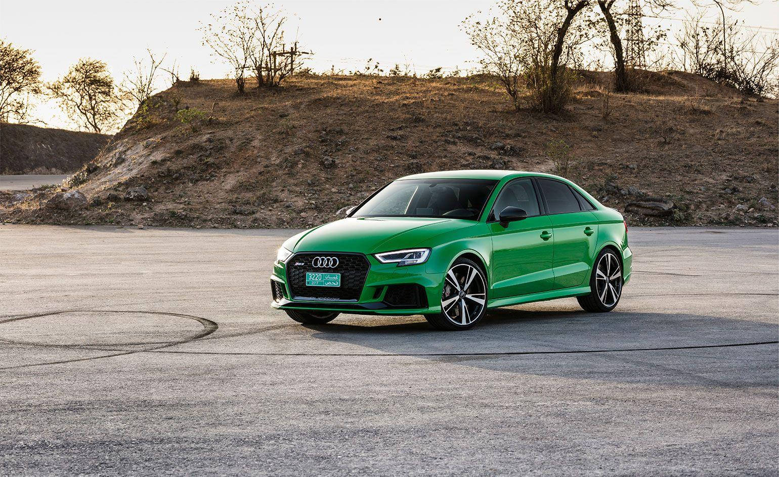 Stunning 2017 Green Audi Rs 3 In High Definition Background