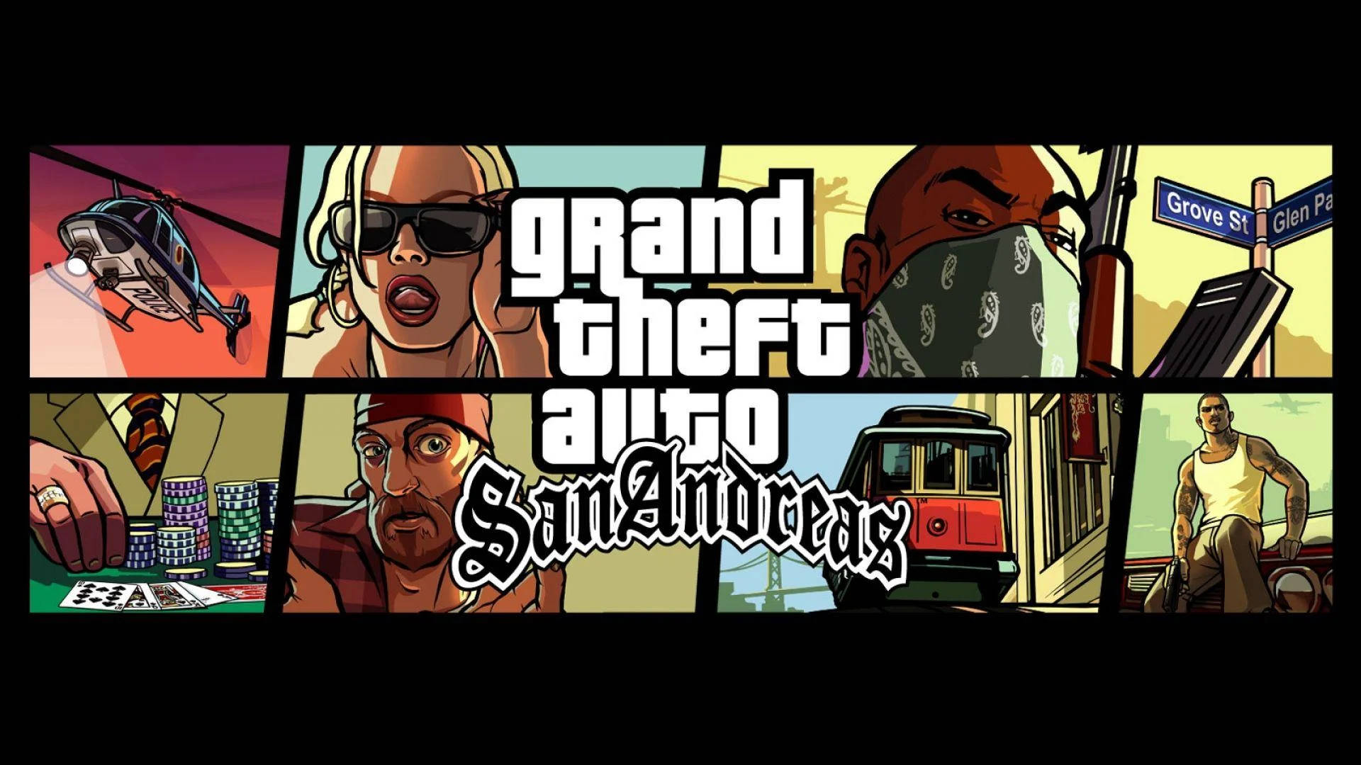 Stunning 4k Game Poster Of Grand Theft Auto: San Andreas Background