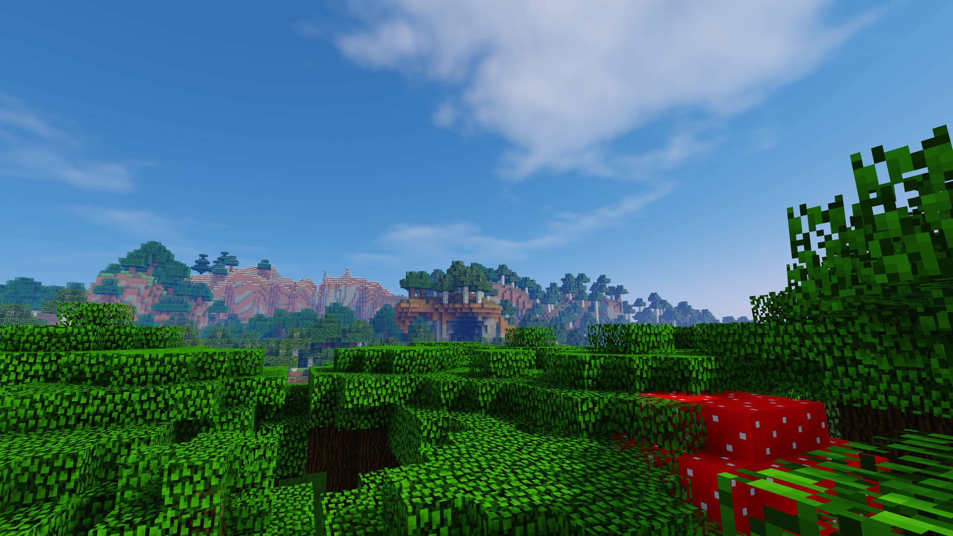 Stunning 4k Snapshot Of Minecraft Landscape Background