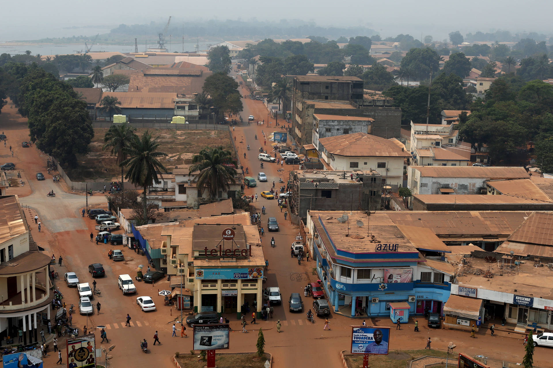 Stunning Aerial View Of Central African Republic Background