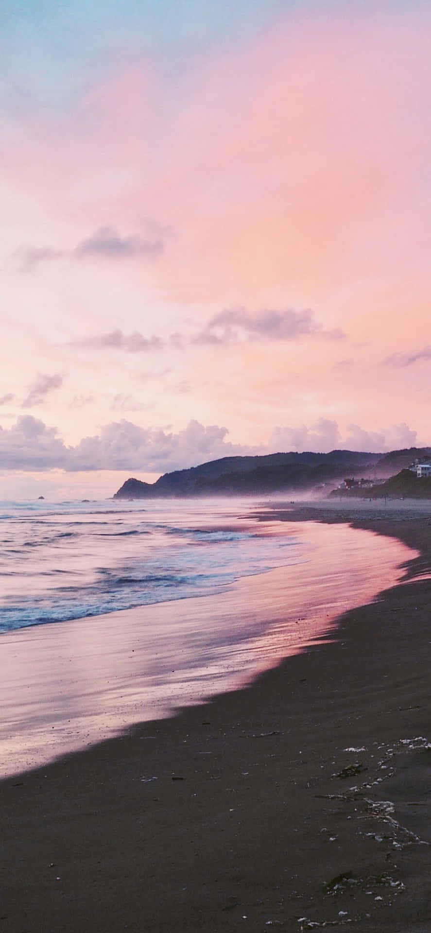 Stunning Aesthetic Sunset Behind An Iphone Background