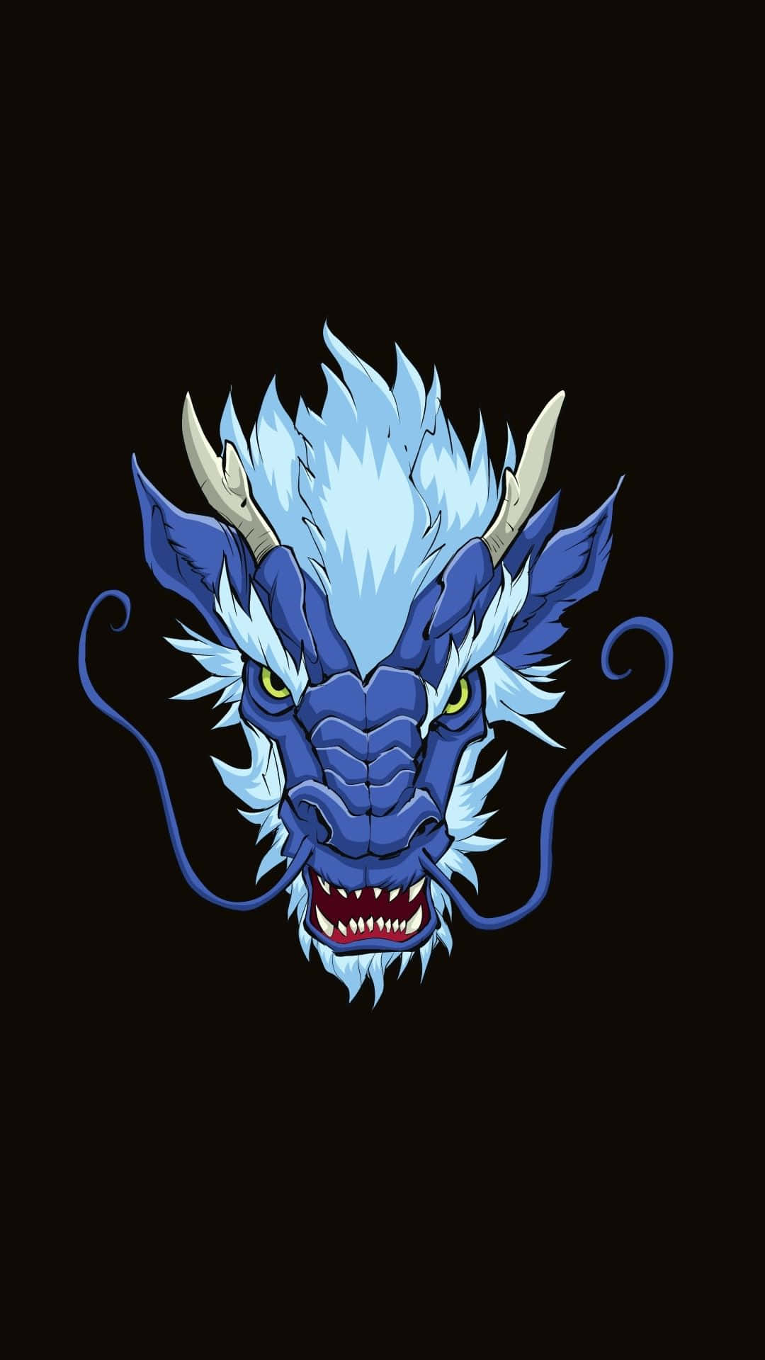 Stunning And Majestic Blue Dragon Background