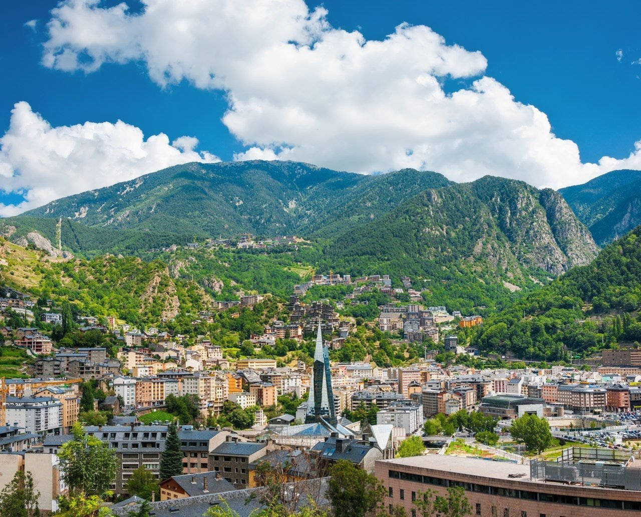 Stunning Andorra City Background