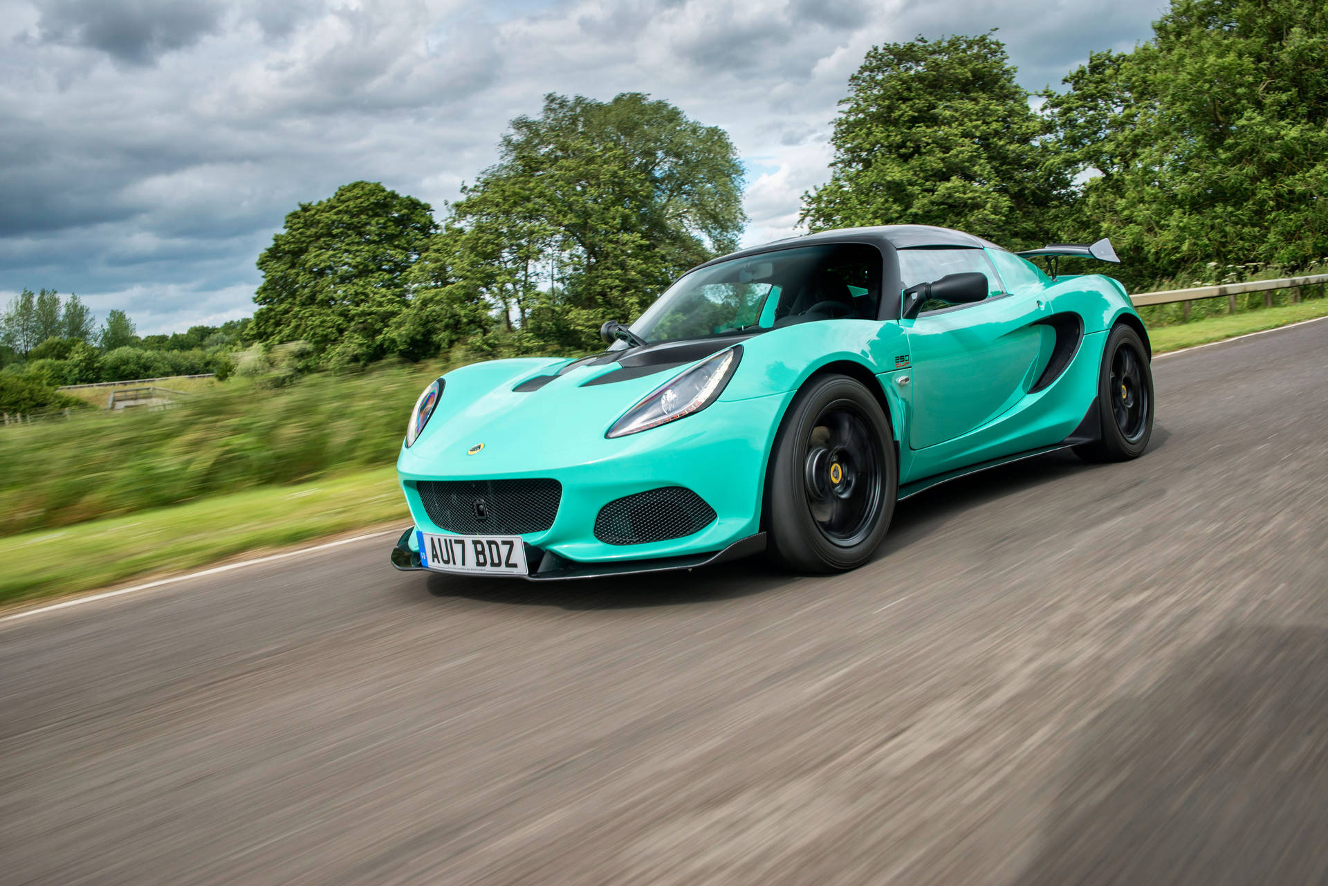 Stunning Aquamarine Lotus Sports Car