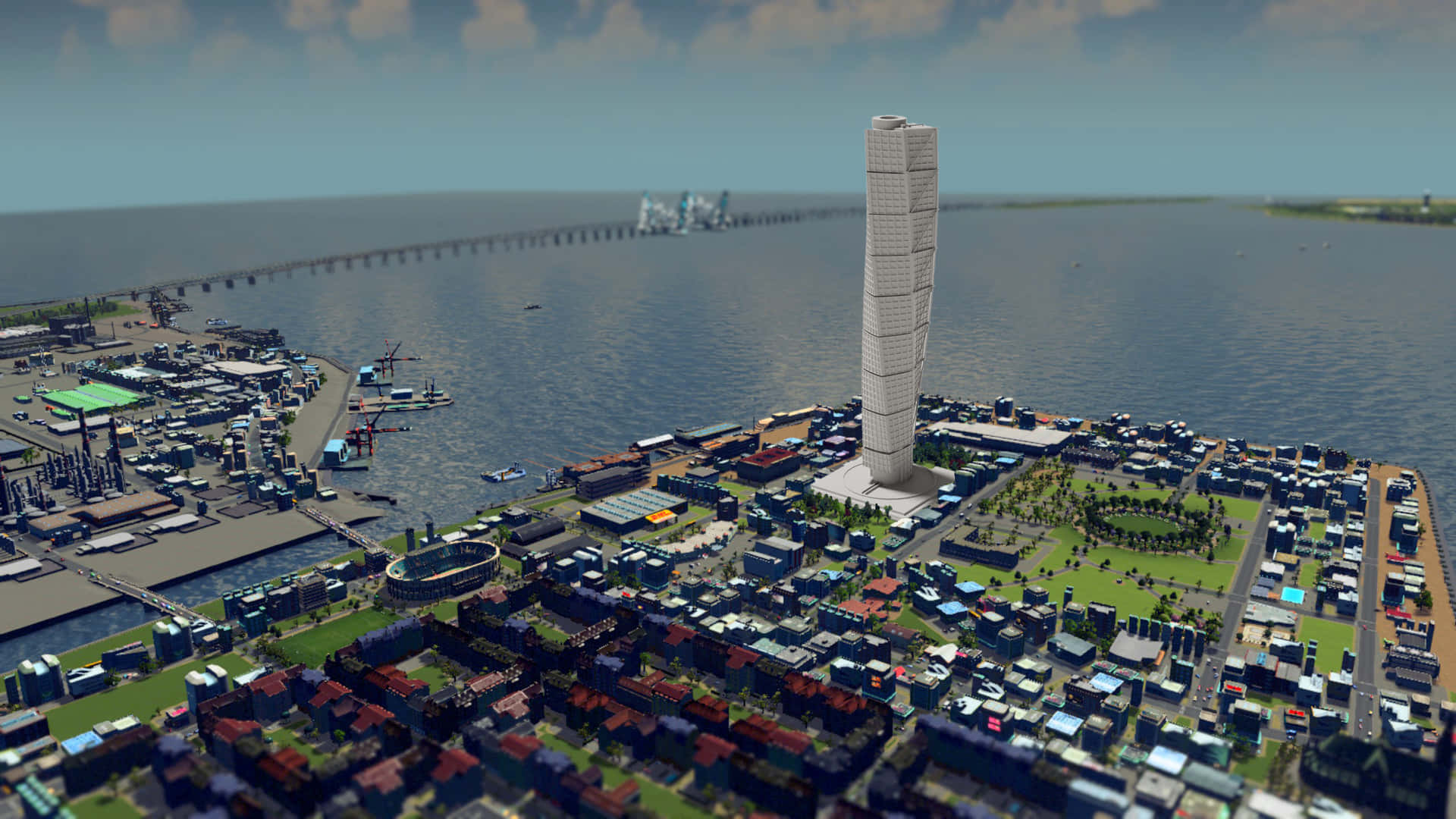 Stunning Architecture Of The Turning Torso, Malmö Background