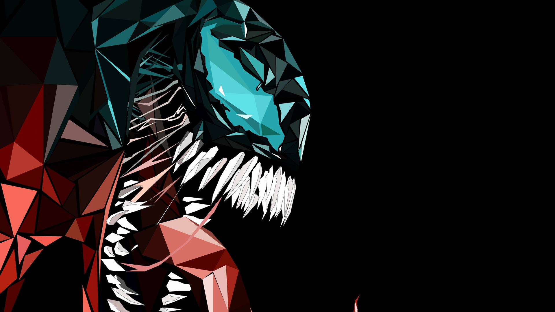 Stunning Art Of Venom In Action Background