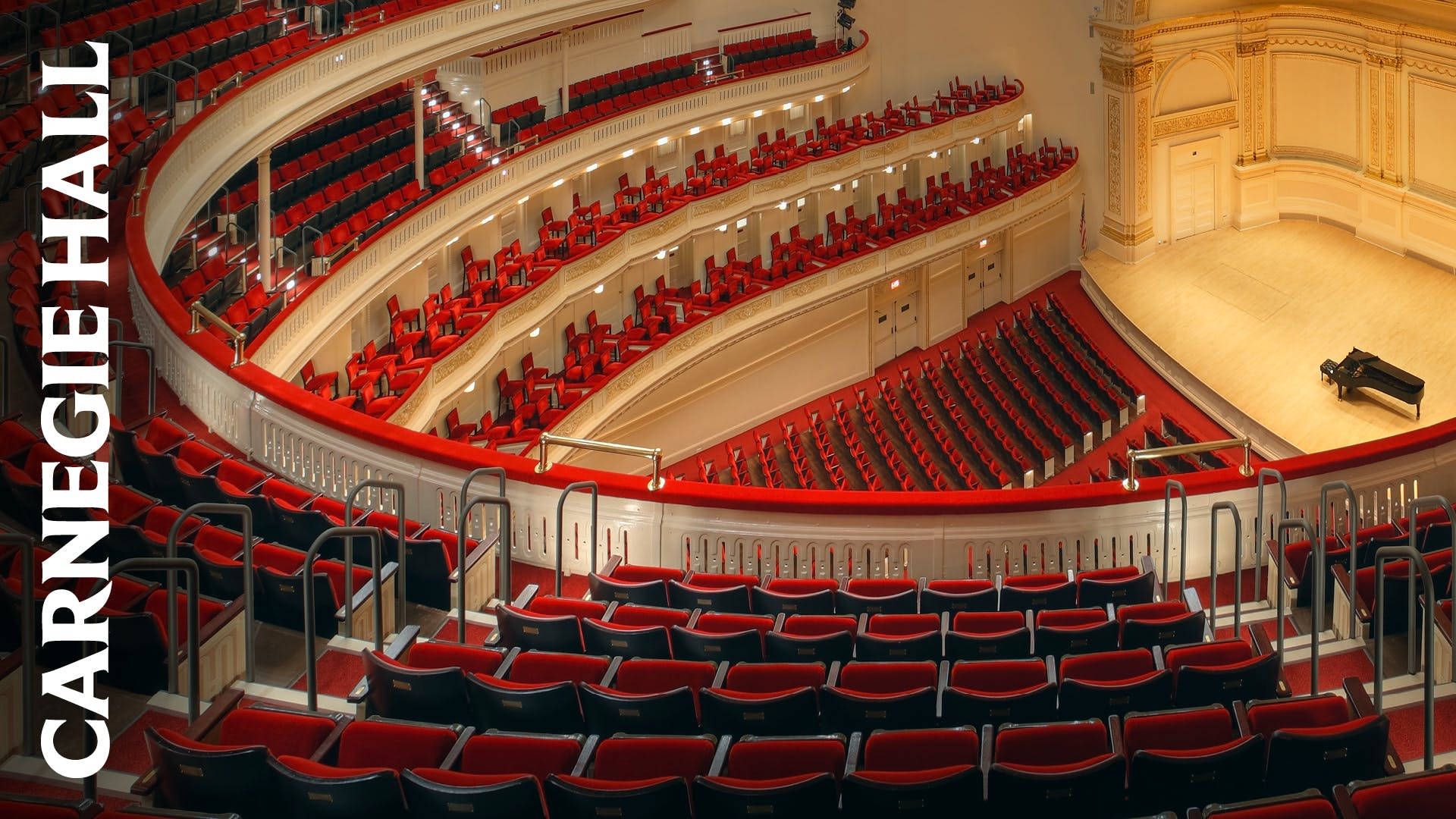 Stunning Balcony View Over Carnegie Hall Background