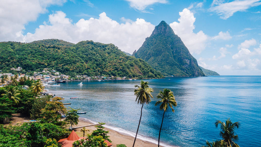 Stunning Beach View Of St Lucia