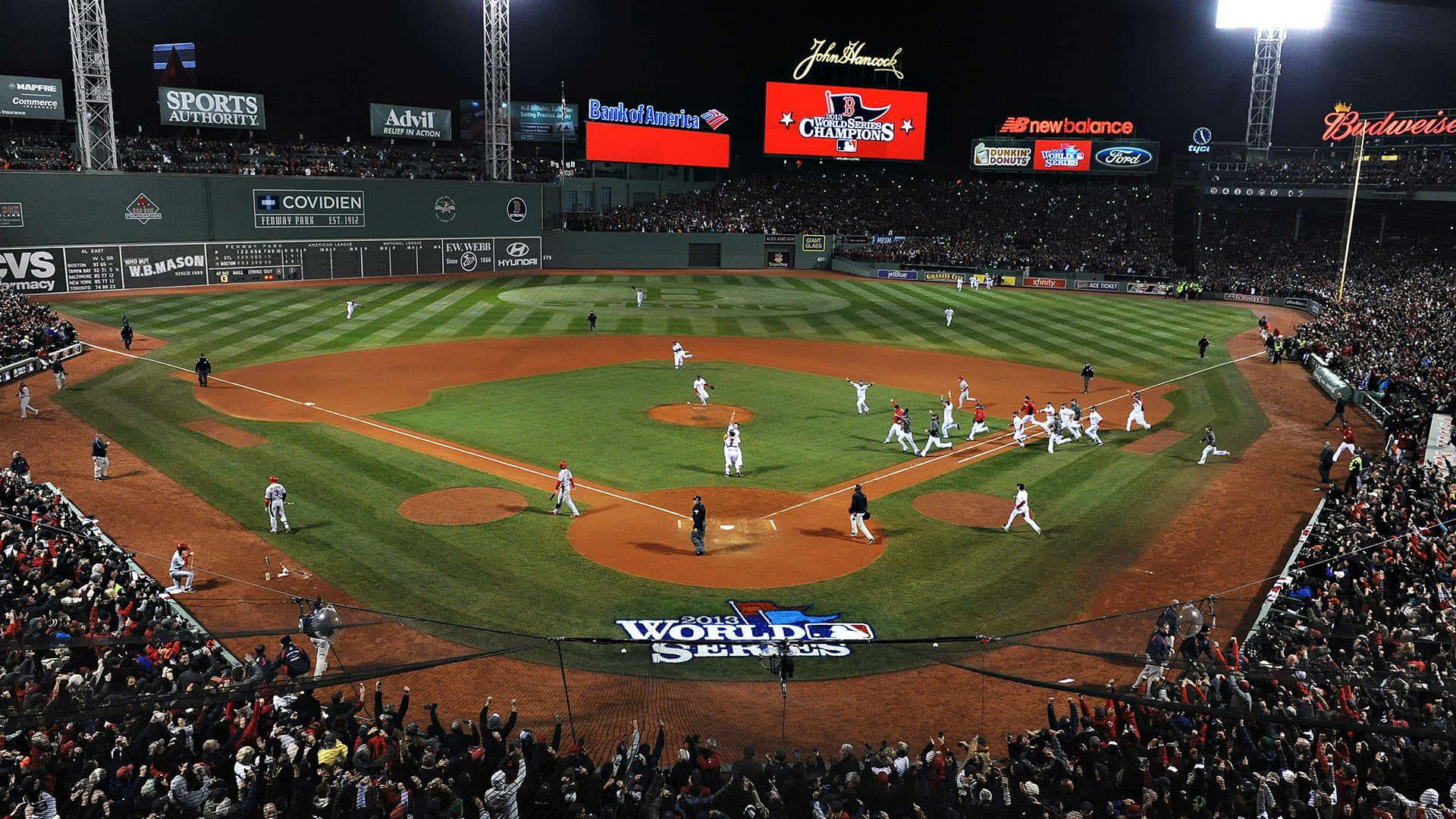 Stunning Bird's Eye View Of Fenway Park In Boston, Ma Background