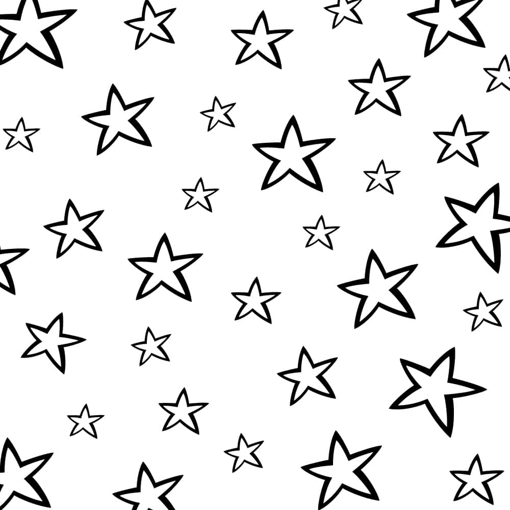 Stunning Black And White Star Wallpaper Background