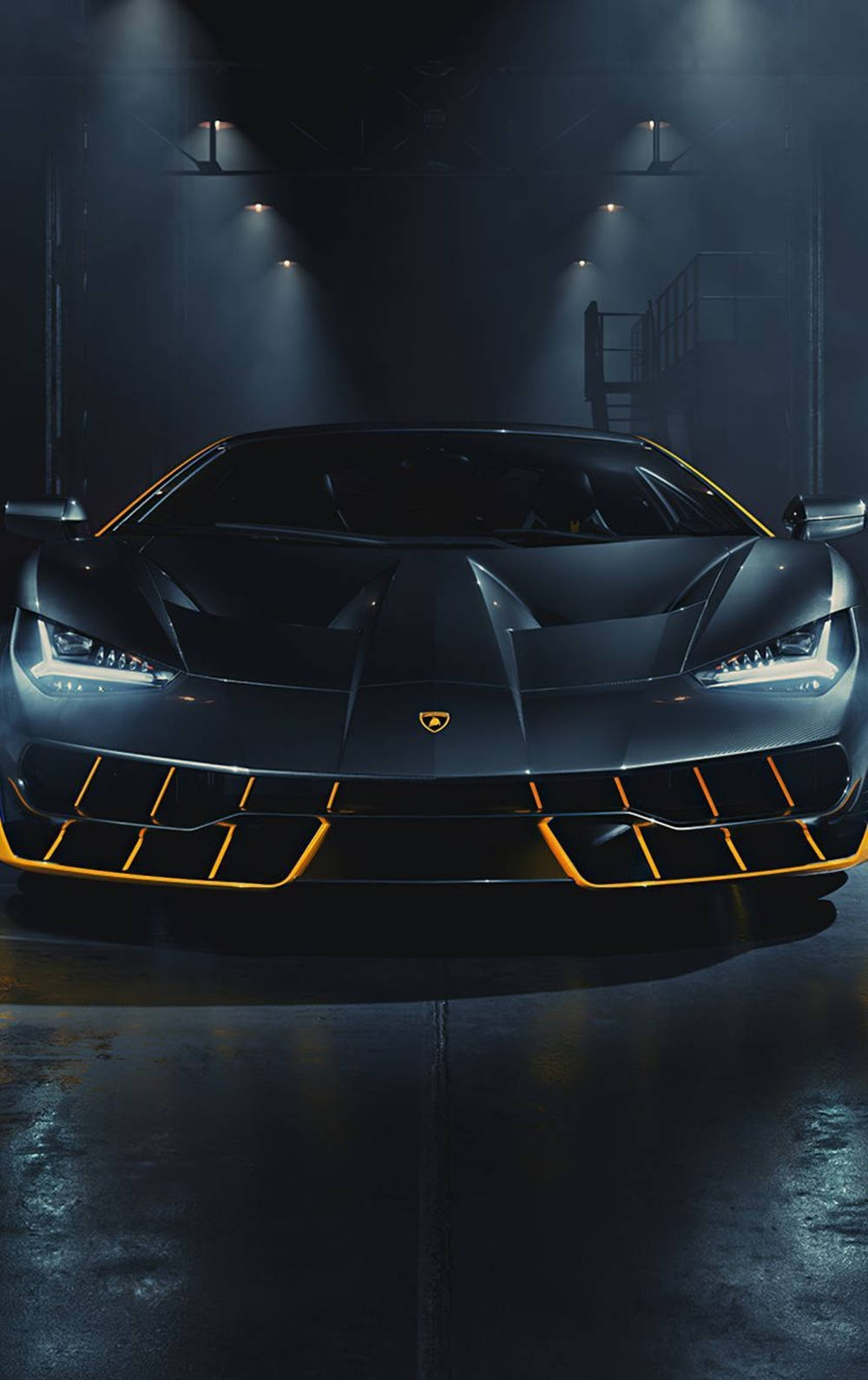 Stunning Black Iphone Lamborghini Background