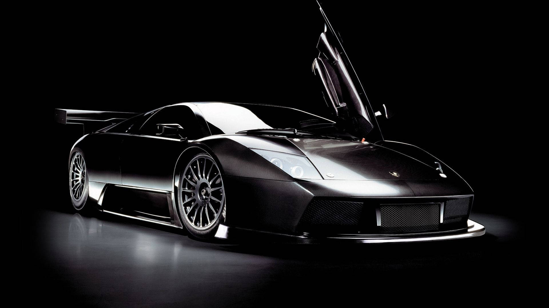 Stunning Black Lamborghini Gallardo Car Background