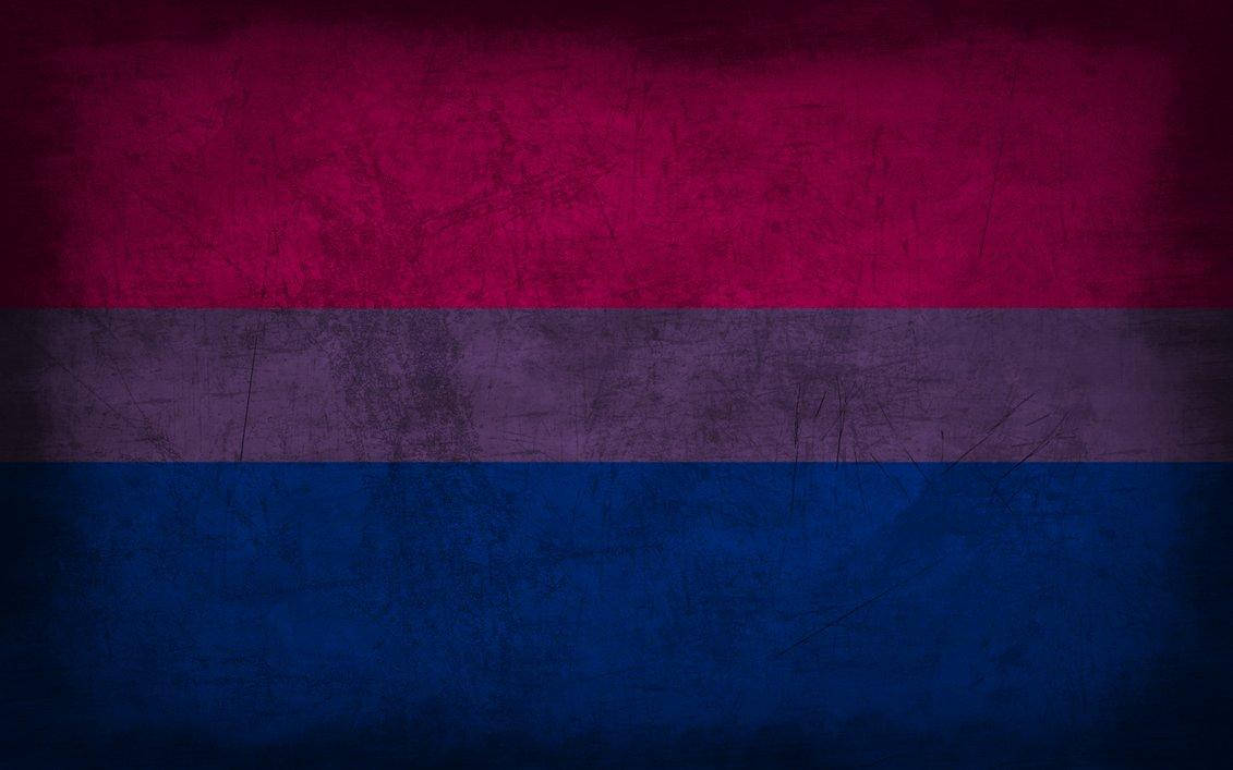 Stunning Blend Of Colors In The Bisexual Pride Flag Artwork Background