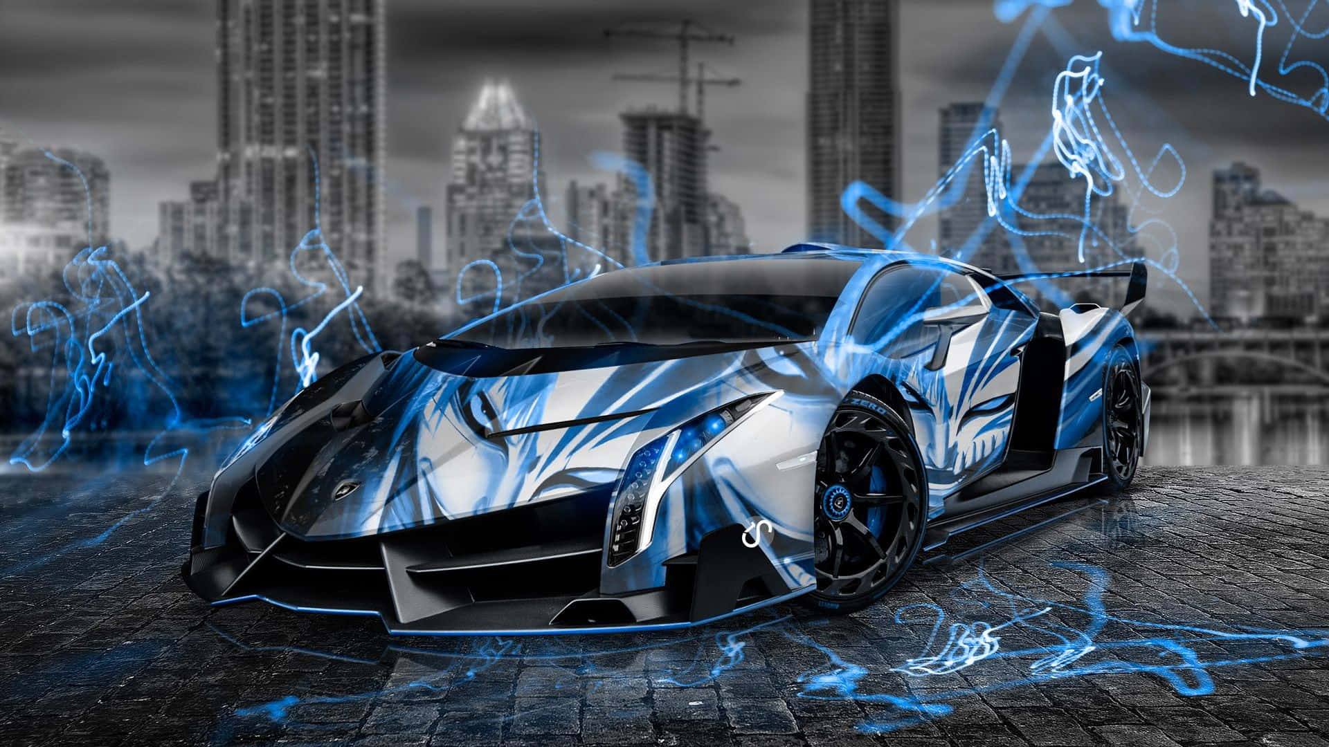 Stunning Blue Lamborghini Aventador Igniting The Streets