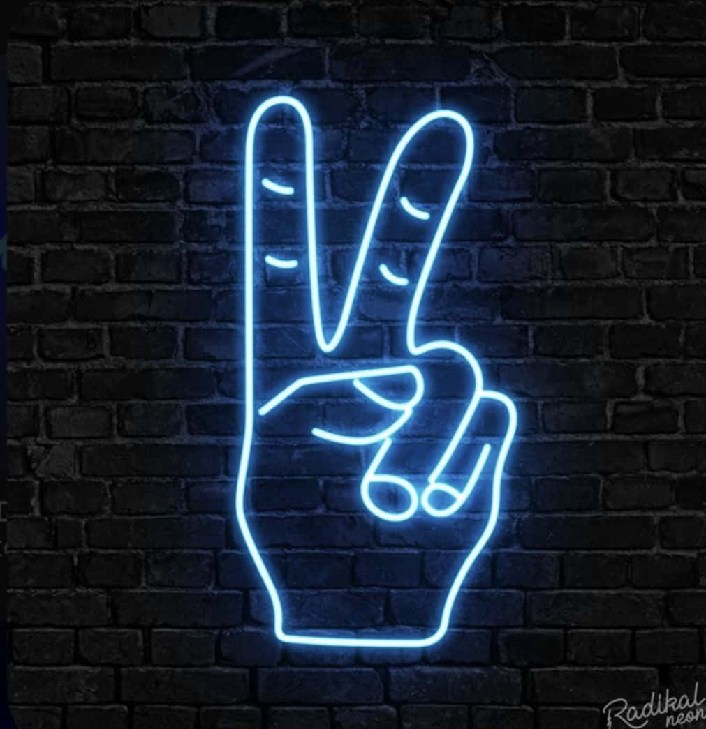 Stunning Blue Neon Lights That Create A Statement Background