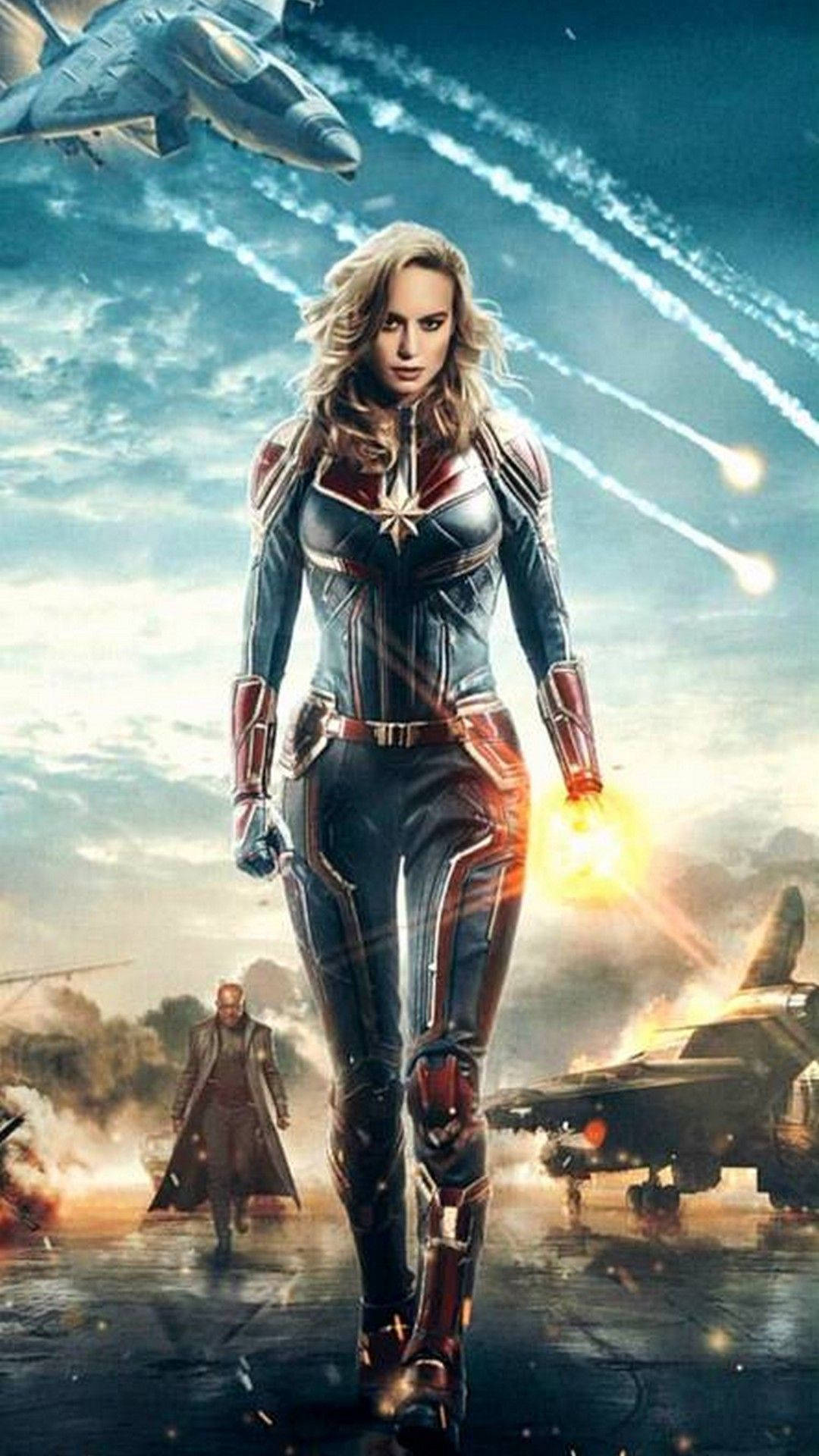 Stunning Captain Marvel Iphone Background
