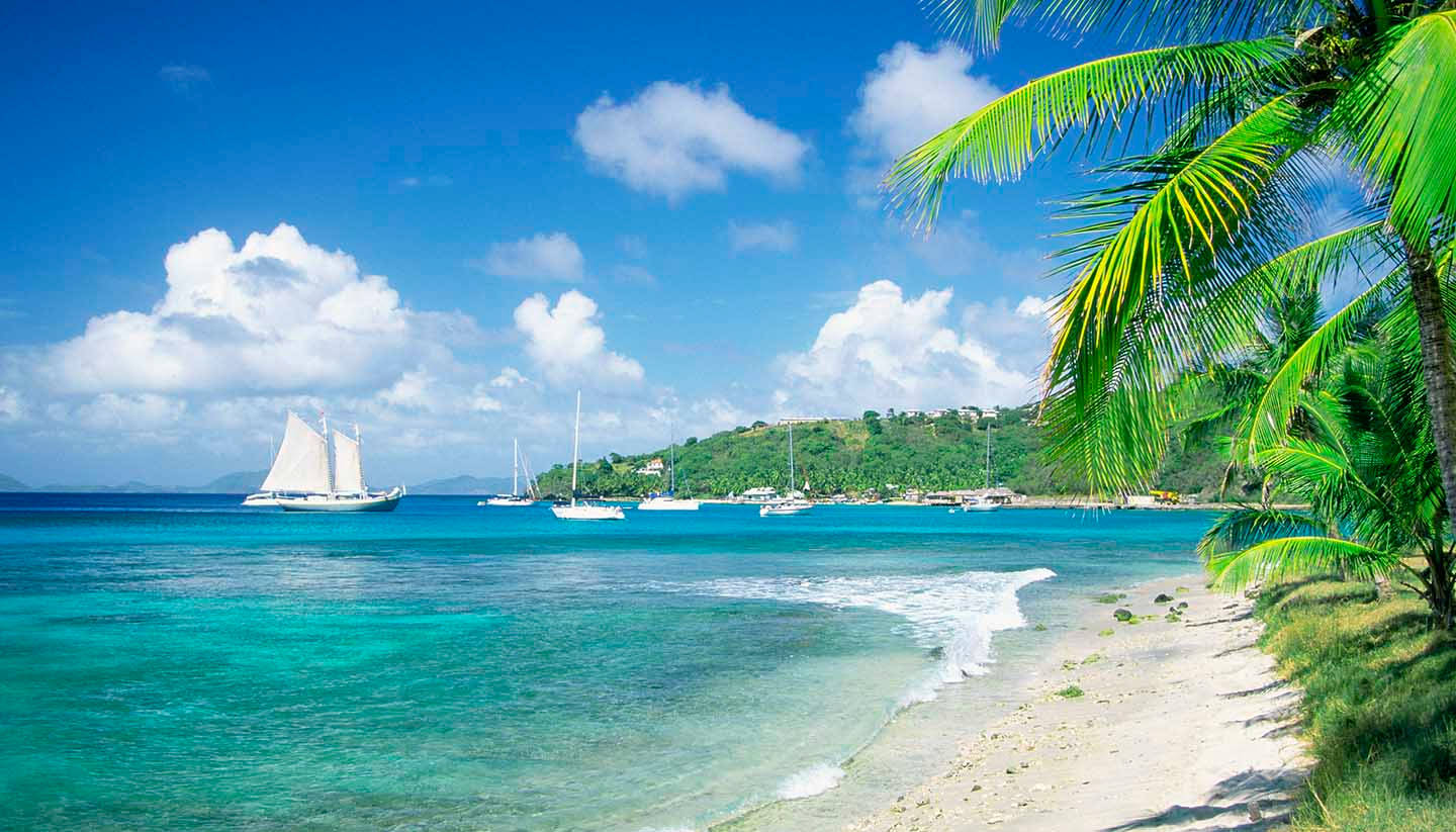 Stunning Caribbean Beauty, St. Vincent And The Grenadines Background