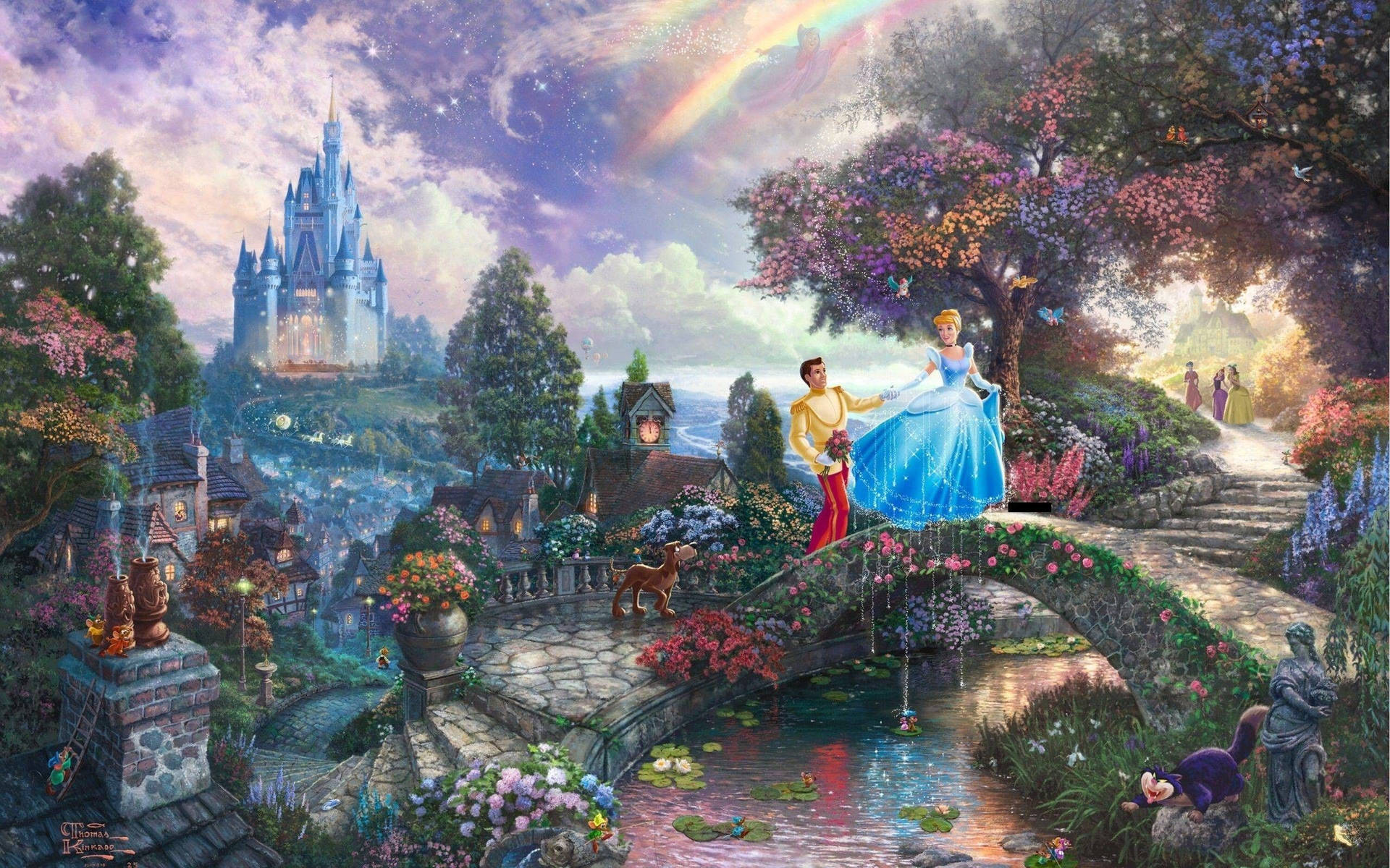 Stunning Cinderella Painting Background