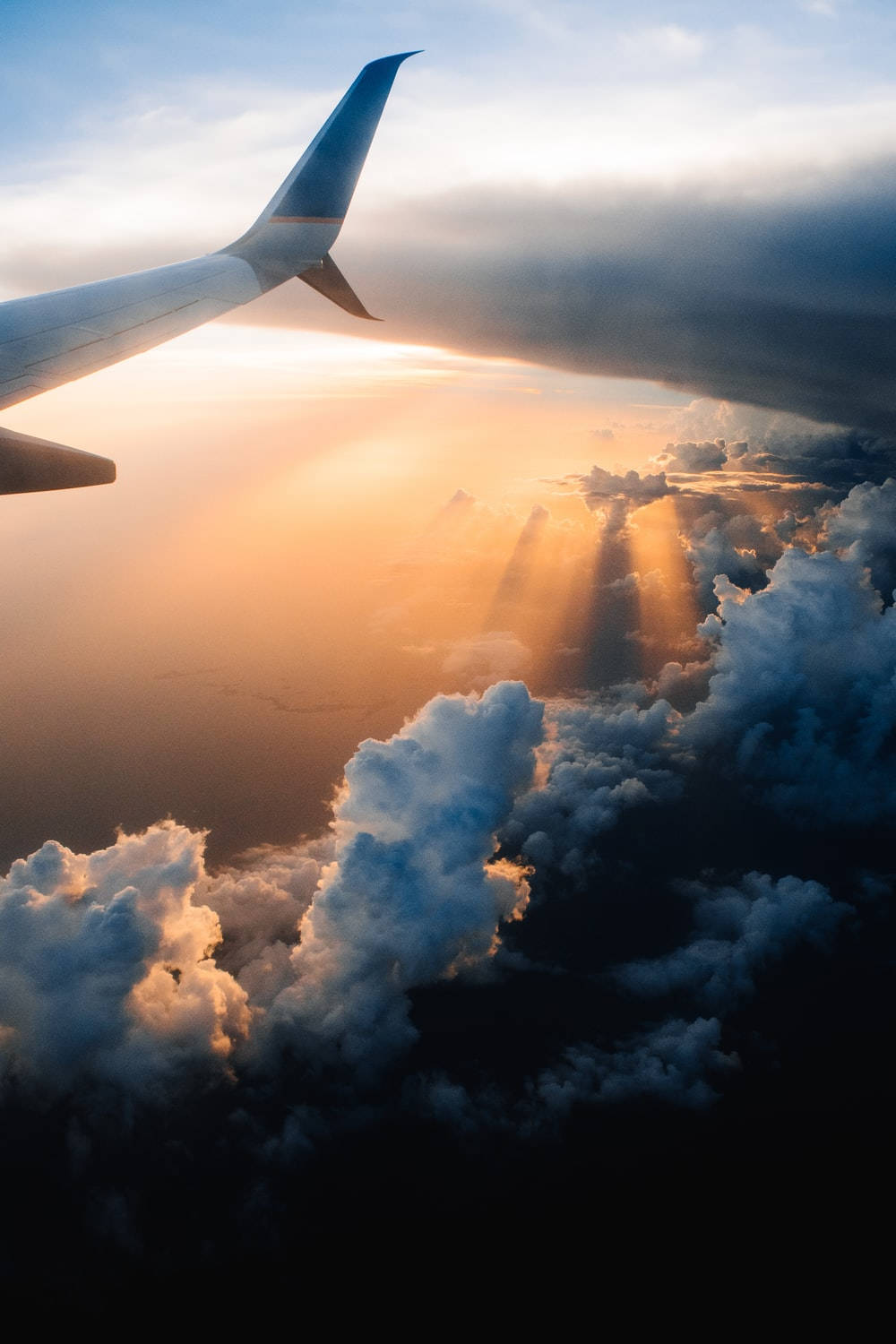 Stunning Cloud Experience From A Plane Window Background