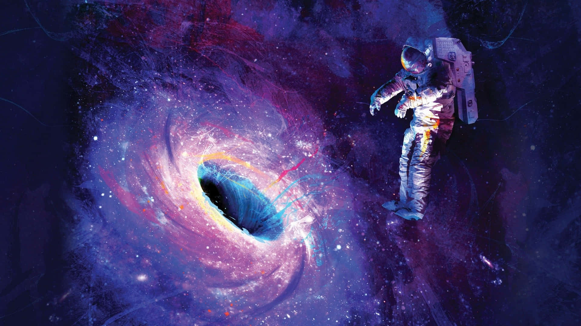 Stunning Colorful Space Nebula Background