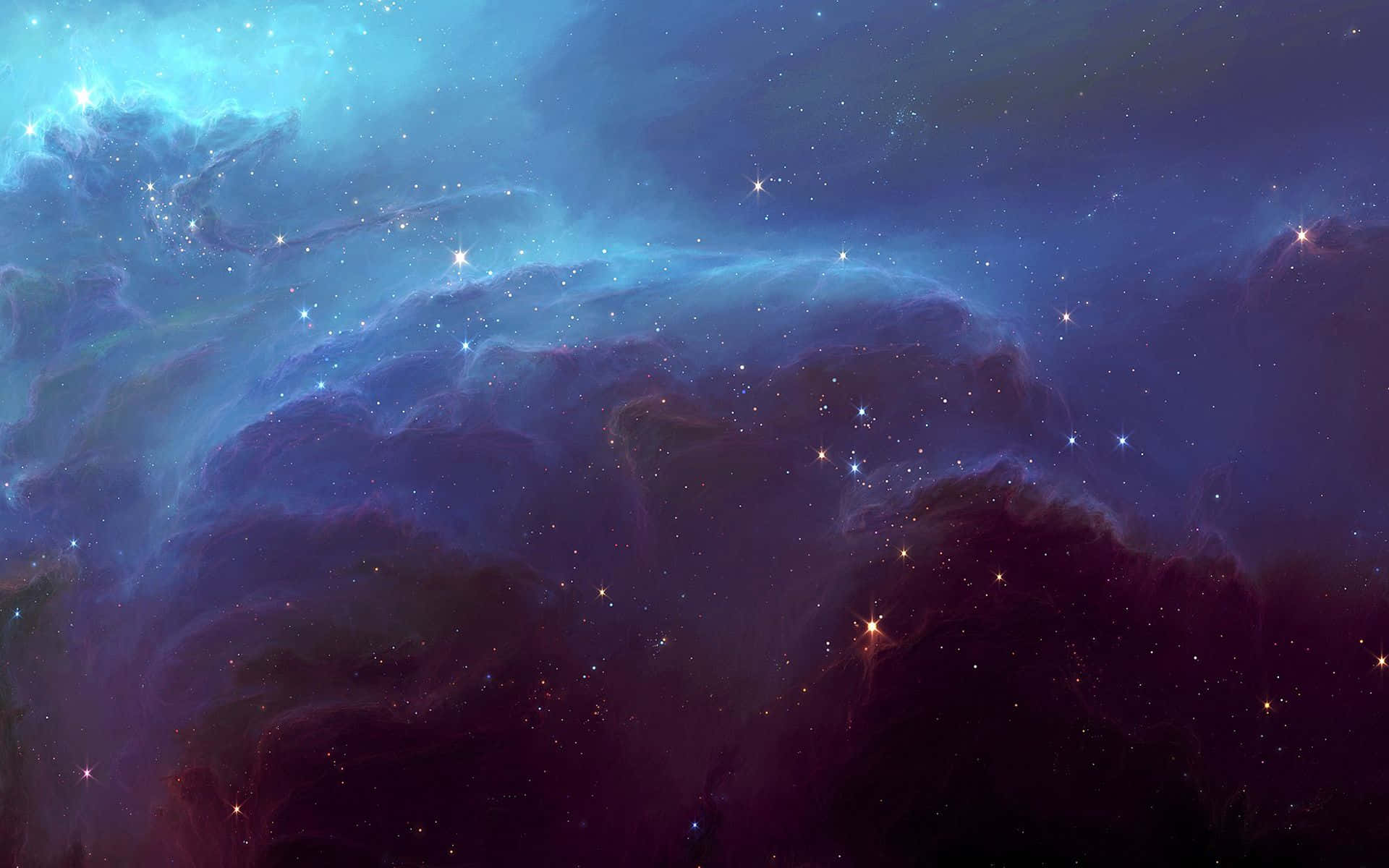 Stunning Colors Come To Life In This Vibrant Space Nebula Background