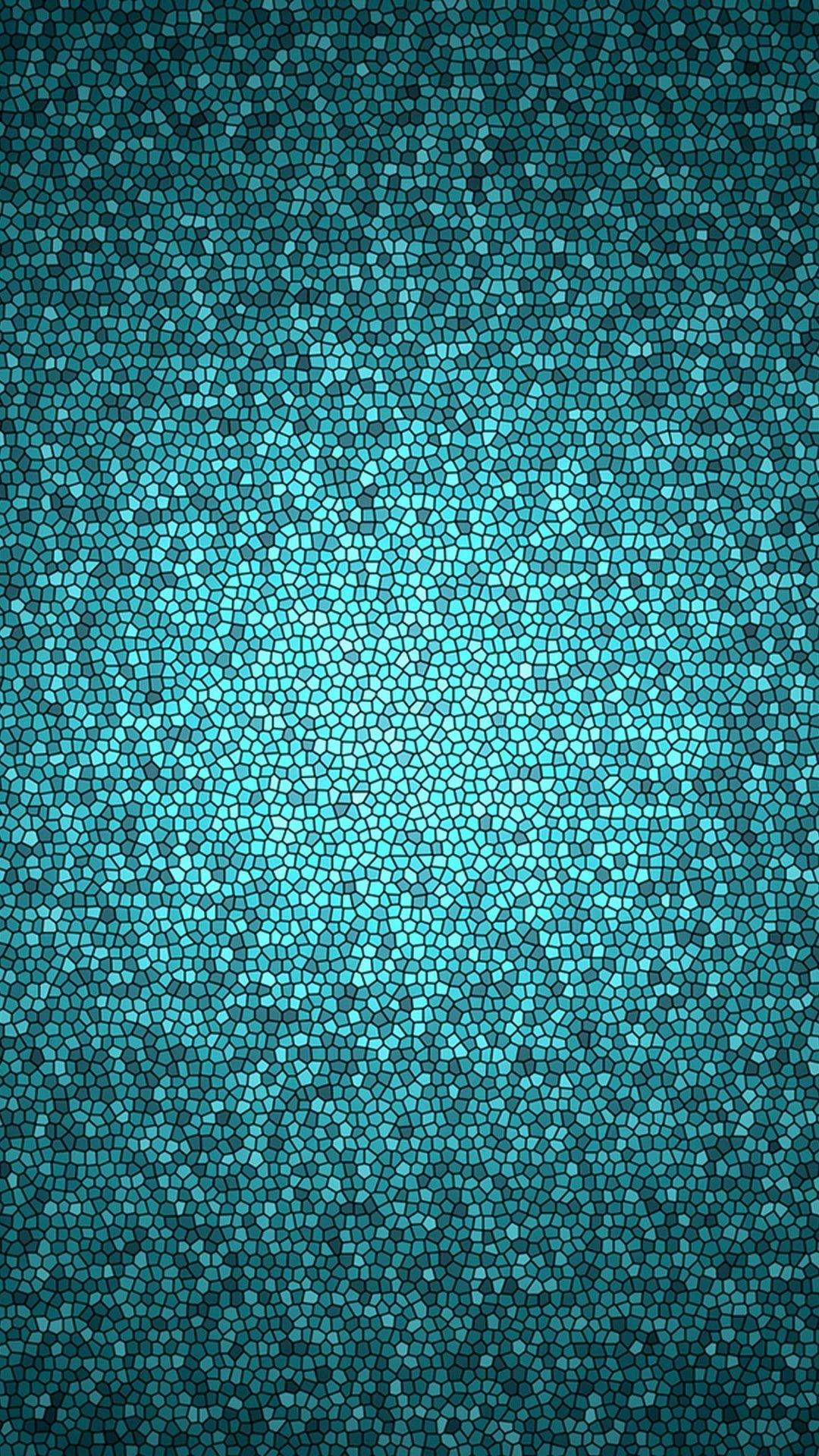 Stunning Dark Teal Mosaic Wallpaper For Iphone