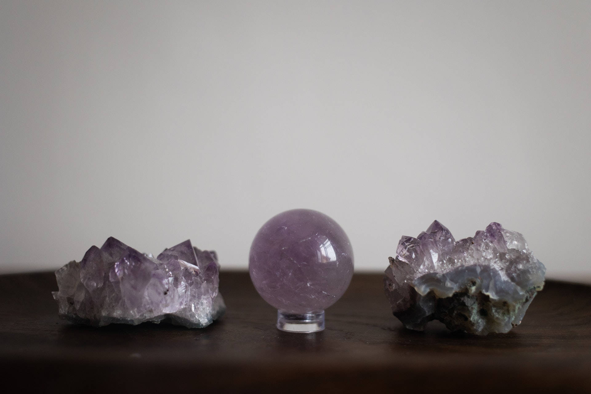 Stunning Display Of Amethyst Crystal Products