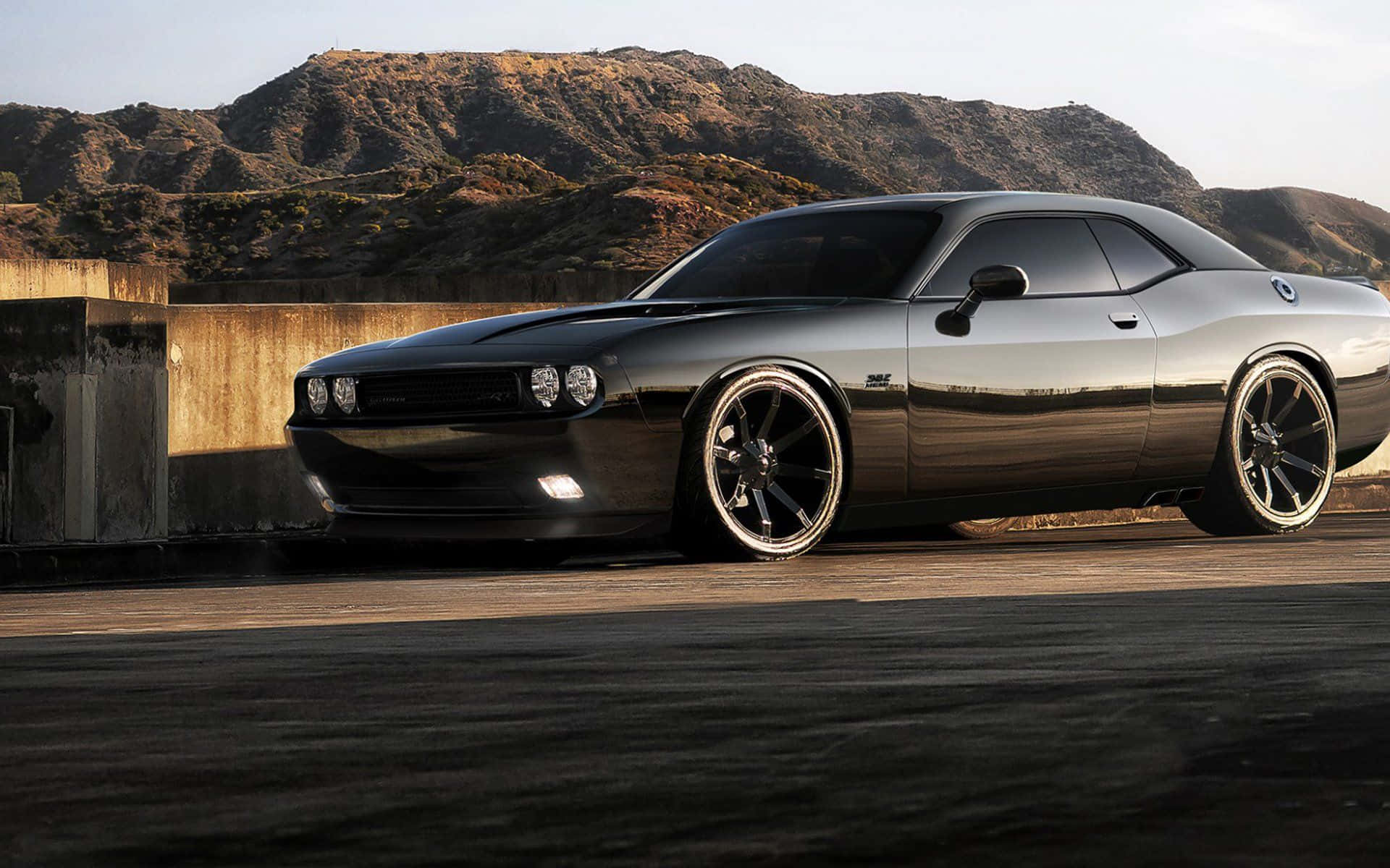 Stunning Dodge Charger On The Open Road Background