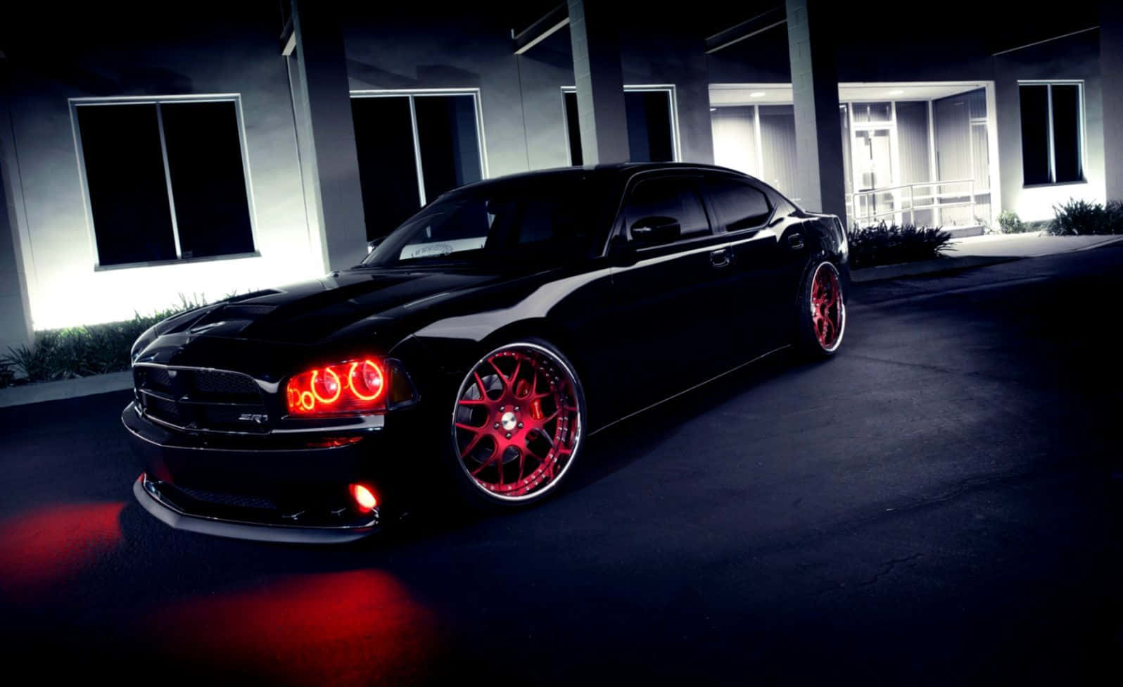 Stunning Dodge Charger On The Road Background