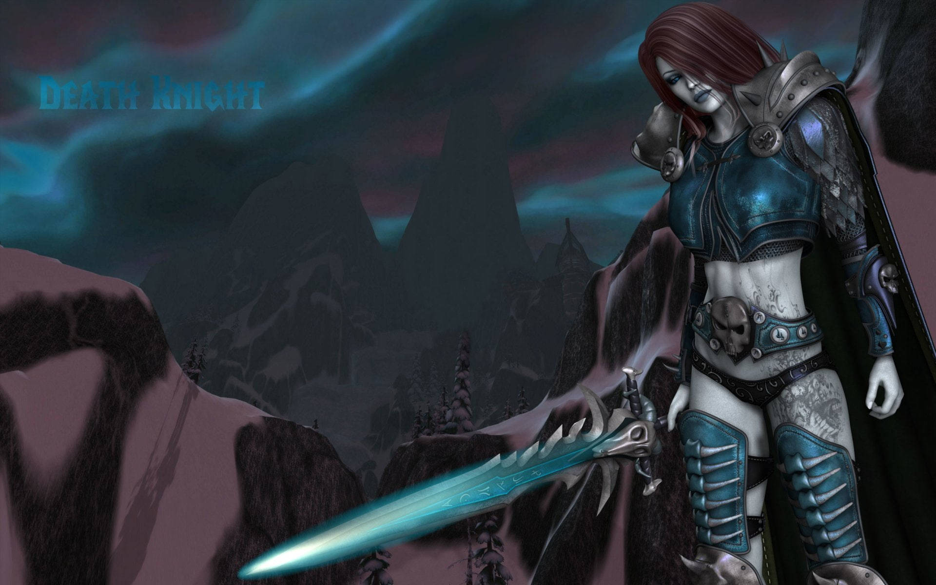 Stunning Female Death Knight Background