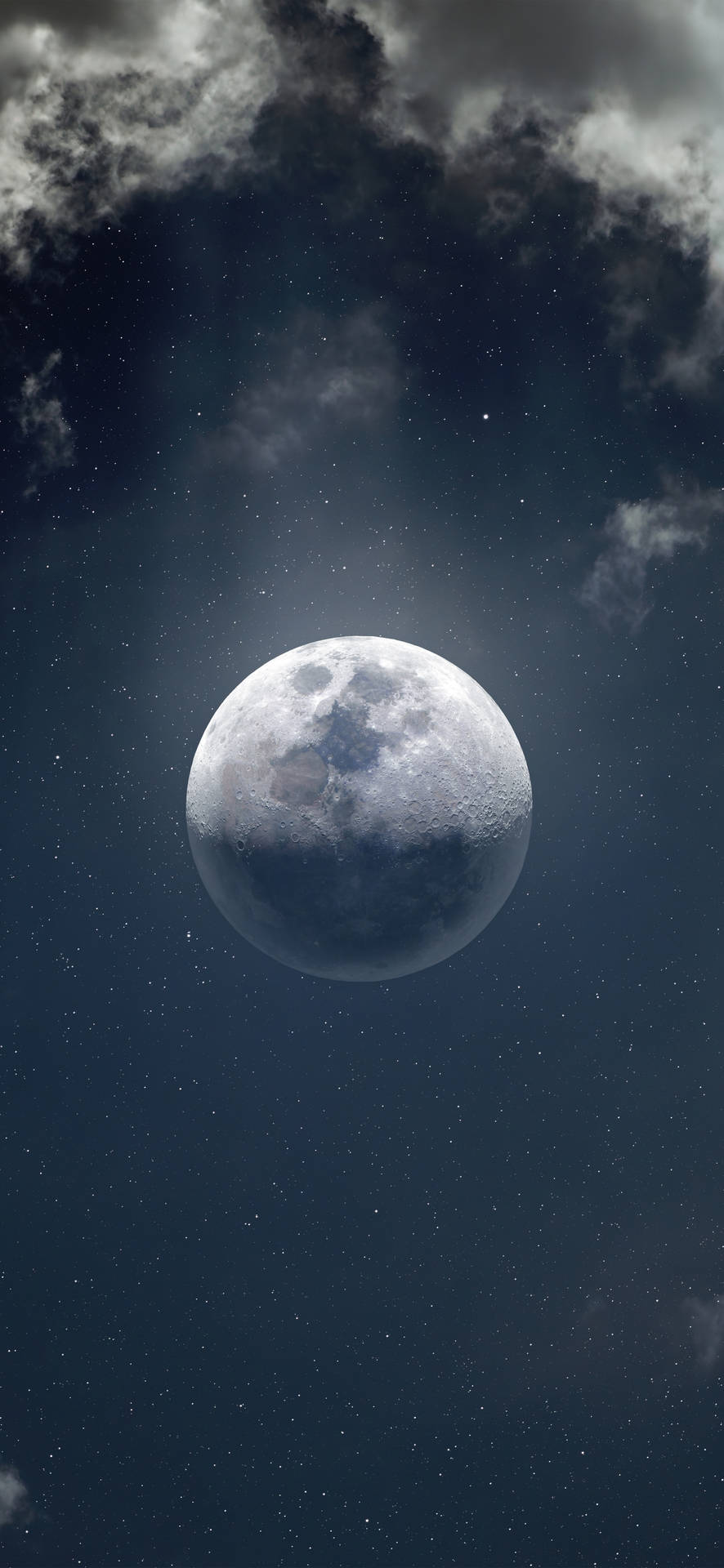 Stunning Full Moon Captured On Iphone 13 Pro Background