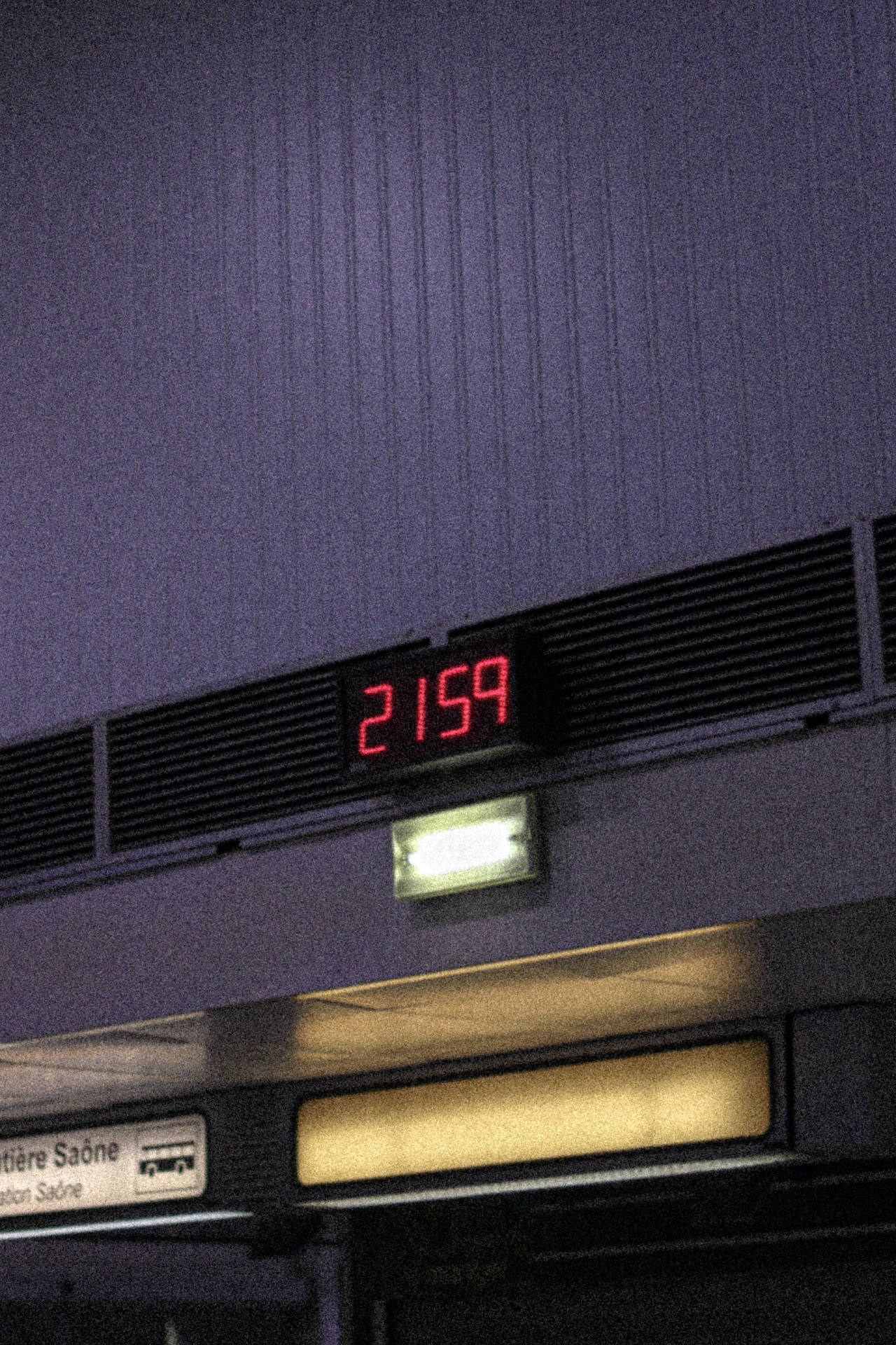 Stunning High Resolution Photograph Of A Digital Wall Clock
