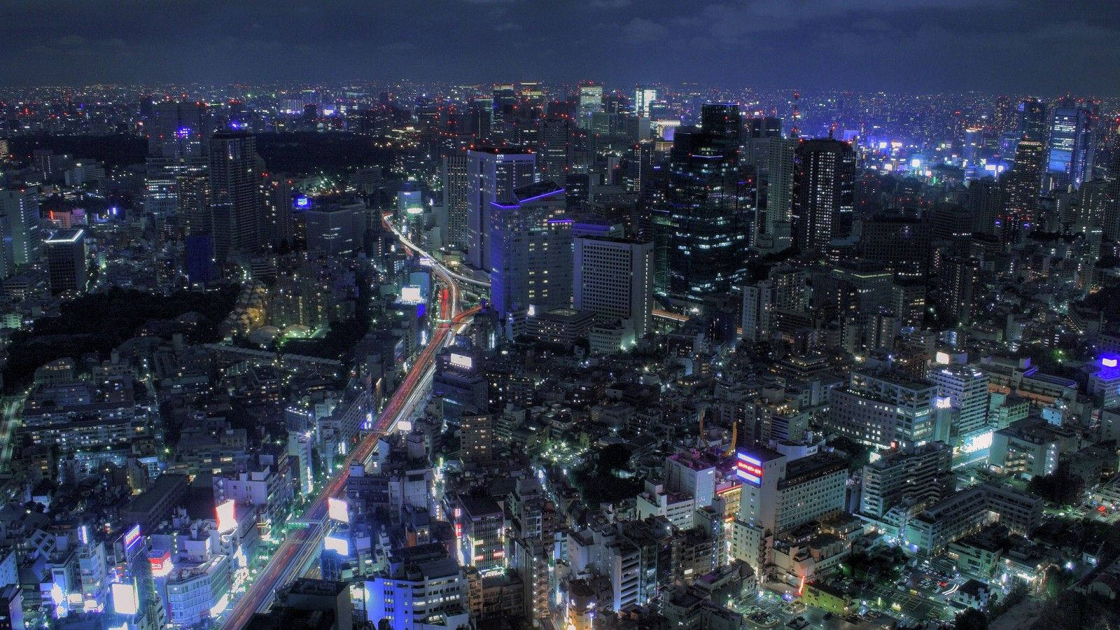 Stunning Japanese Anime City View Background