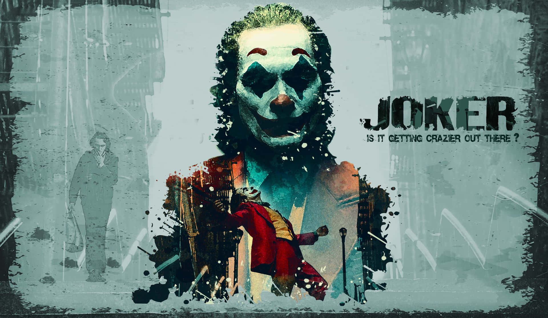Stunning Joker Poster Digital Painting Background