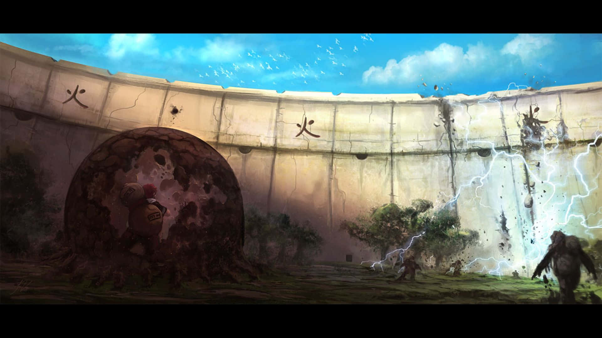 Stunning Landscape Of Naruto Background