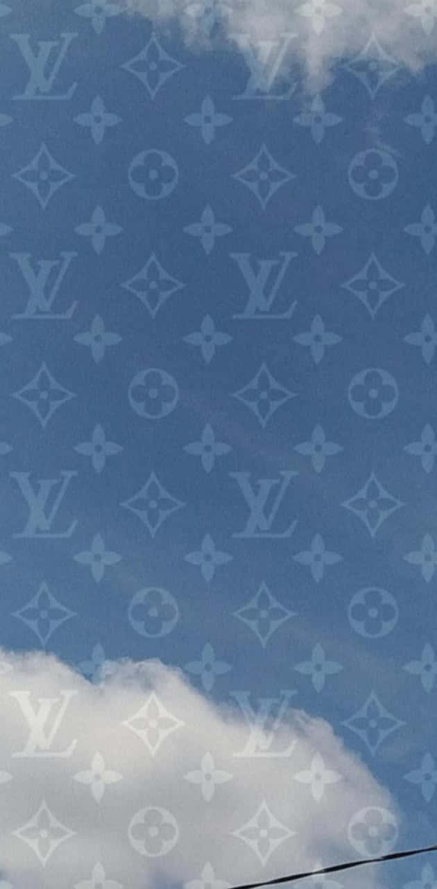 Stunning Luxury Louis Vuitton Blue Background