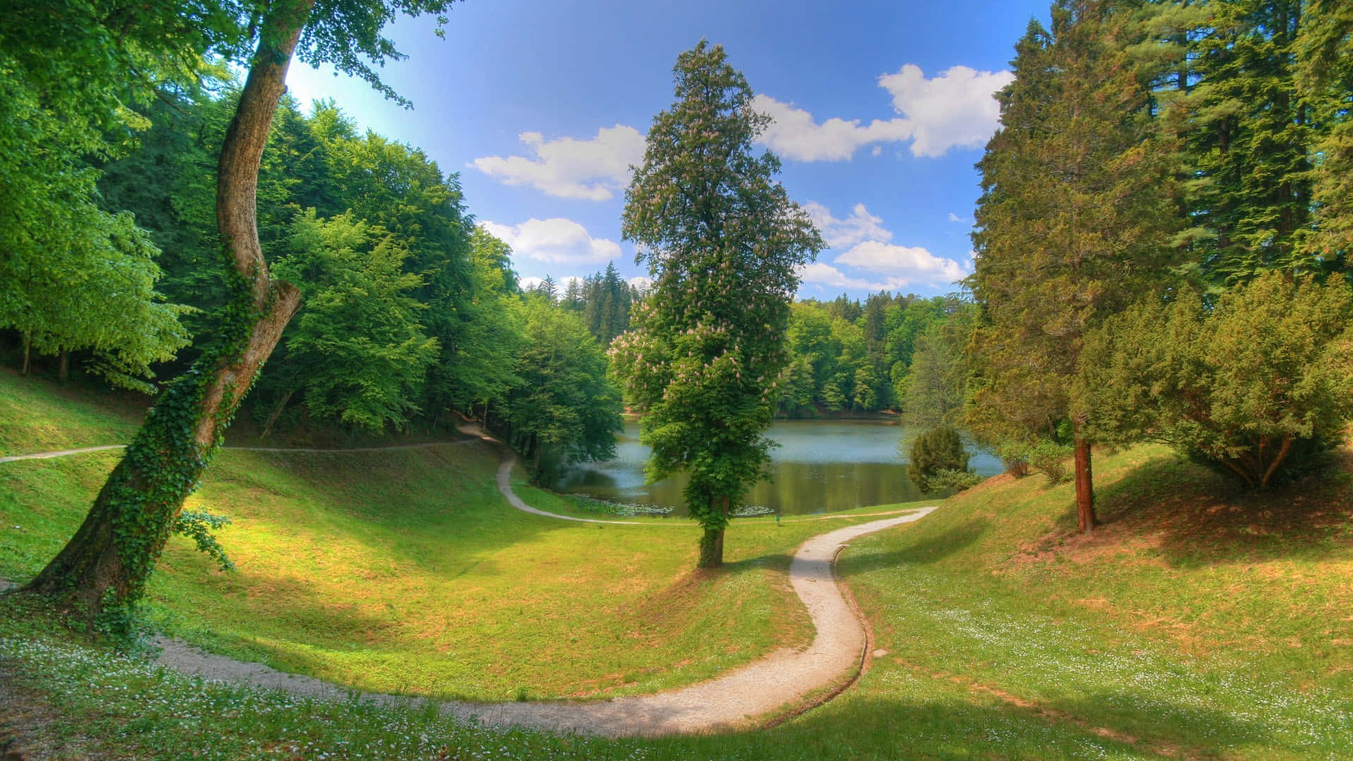 Stunning Mountainous Landscape In The Czech Republic Background