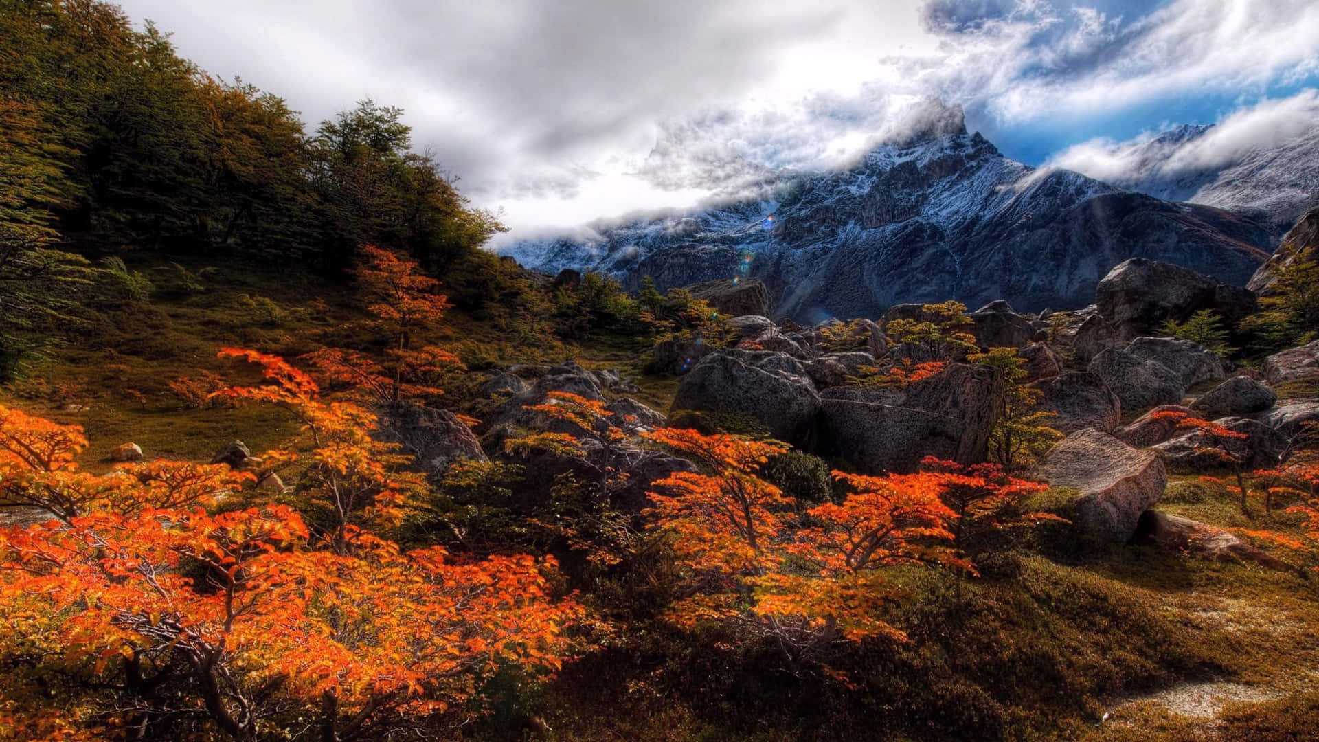 Stunning Mountainous Landscape Background