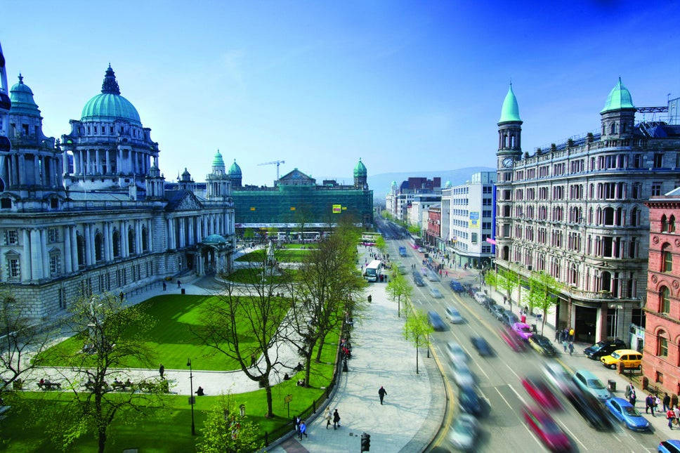 Stunning Night View Of Belford Street, Belfast