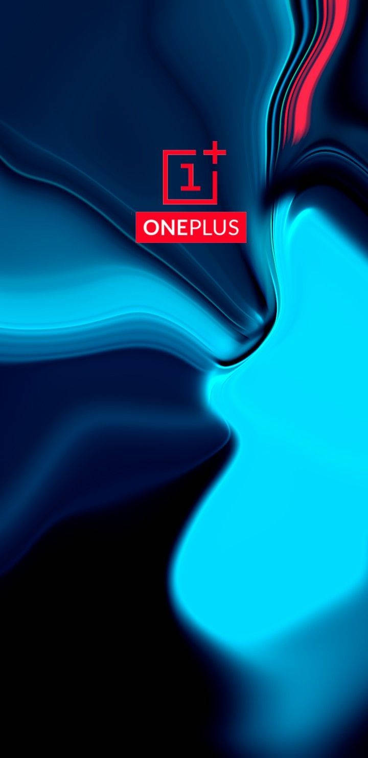 Stunning Oneplus 9r With Cool Blue Abstract Background Background