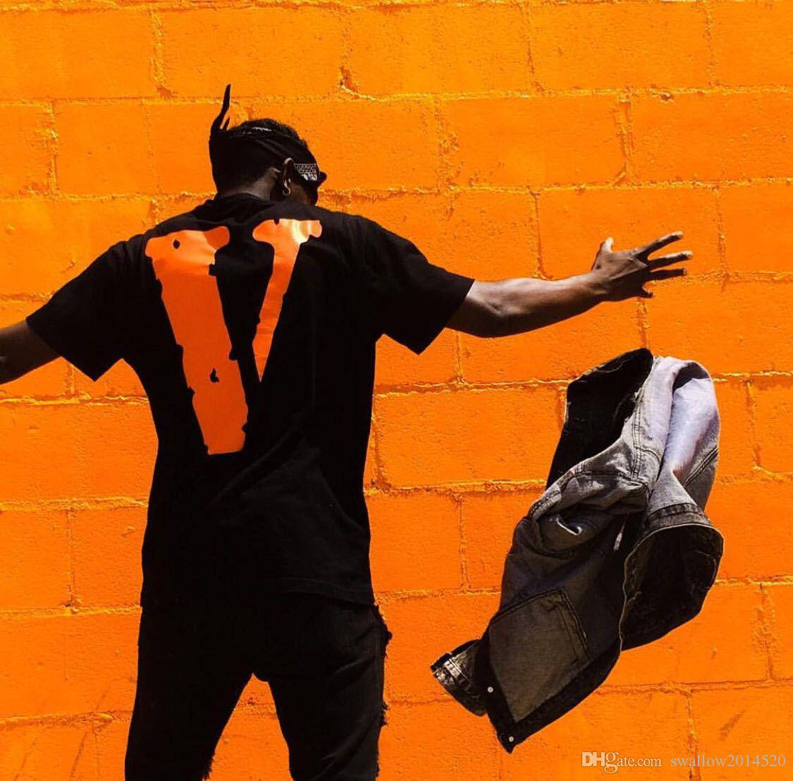 Stunning Orange Vlone Logo For A Distinctive Pfp Background